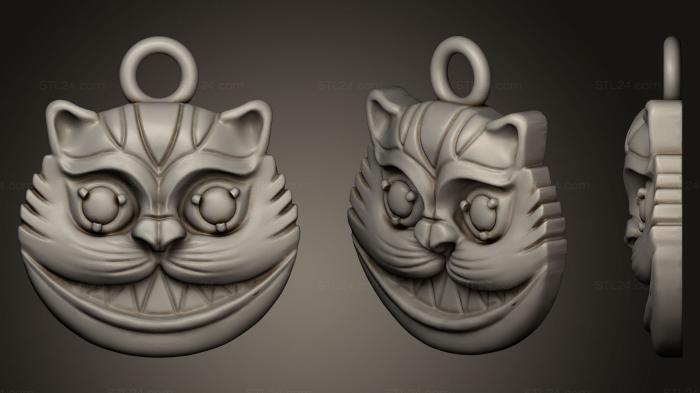 Jewelry (Cheshire Cat, JVLR_0087) 3D models for cnc